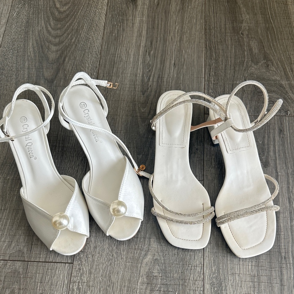 Bridal White Heels